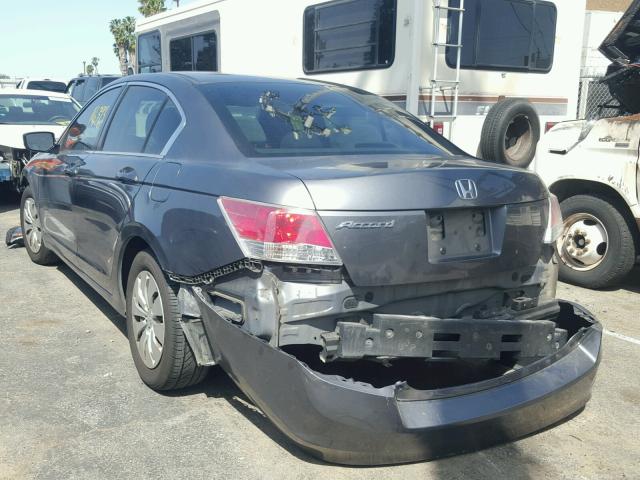 1HGCP2F31AA172010 - 2010 HONDA ACCORD LX GRAY photo 3