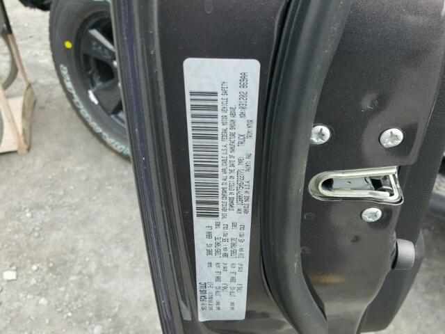 1C6RR7YT5HS722771 - 2017 RAM 1500 REBEL გრაფიტი ფოტო 10