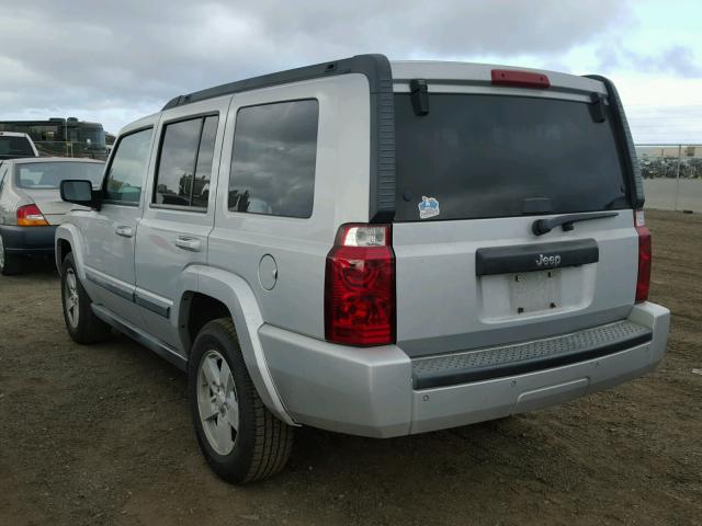1J8HH48K67C666757 - 2007 JEEP COMMANDER SILVER photo 3