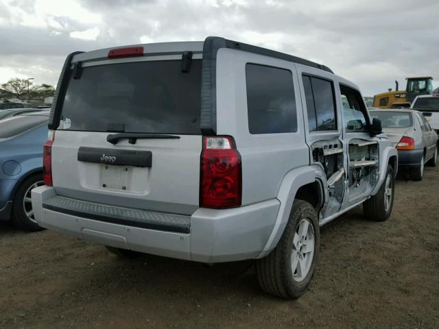 1J8HH48K67C666757 - 2007 JEEP COMMANDER SILVER photo 4