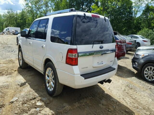 1FMJU1KT7HEA30483 - 2017 FORD EXPEDITION WHITE photo 3