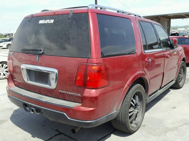 5LMFU27525LJ09036 - 2005 LINCOLN NAVIGATOR 红色 照片 4