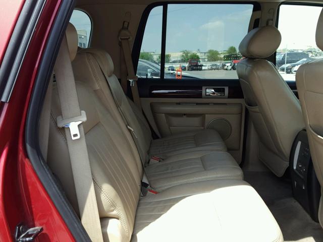 5LMFU27525LJ09036 - 2005 LINCOLN NAVIGATOR 红色 照片 6