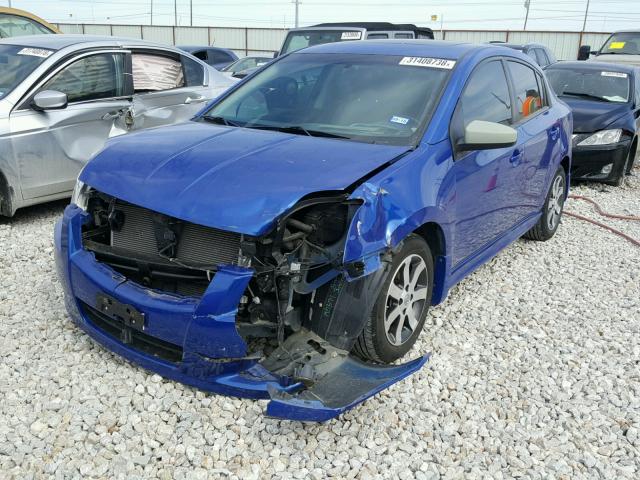 3N1AB6AP0CL762977 - 2012 NISSAN SENTRA 2.0 BLUE photo 2