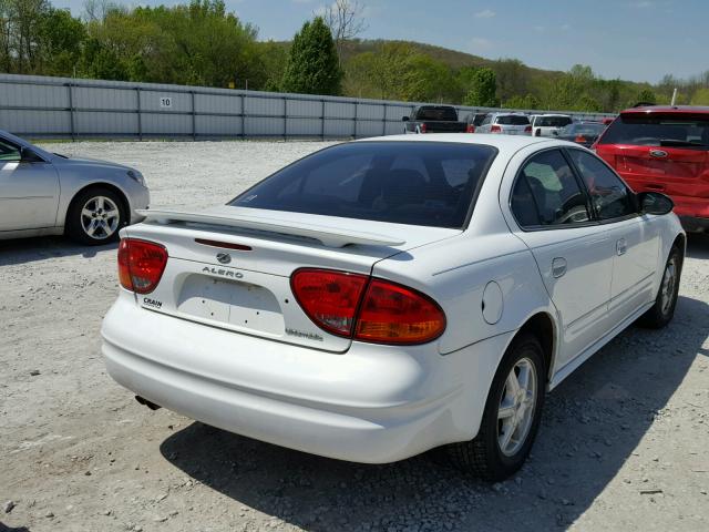 1G3NL52F84C189500 - 2004 OLDSMOBILE ALERO GL WHITE photo 4