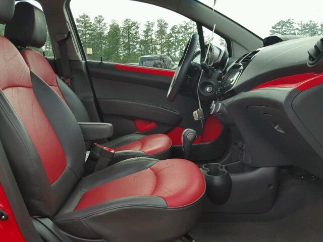 KL8CF6S92DC503083 - 2013 CHEVROLET SPARK 2LT RED photo 5