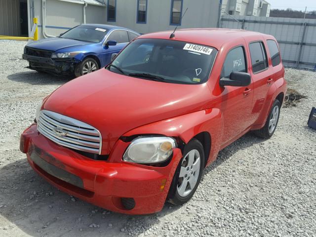 3GNBAADBXAS580043 - 2010 CHEVROLET HHR LS RED photo 2