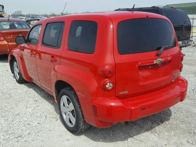3GNBAADBXAS580043 - 2010 CHEVROLET HHR LS RED photo 3