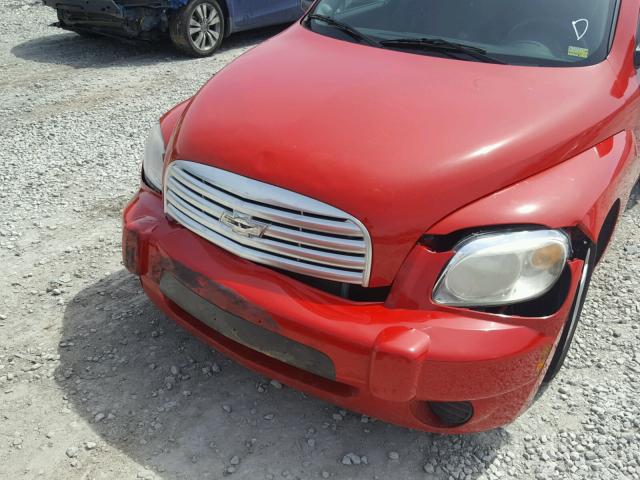 3GNBAADBXAS580043 - 2010 CHEVROLET HHR LS RED photo 9
