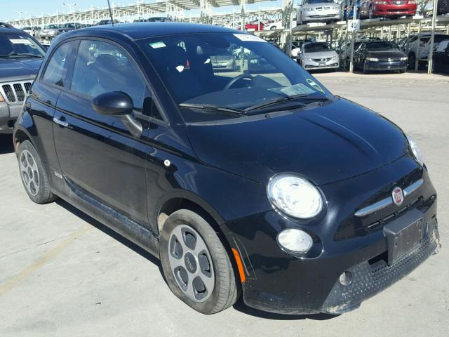 3C3CFFGE7FT520048 - 2015 FIAT 500 ELECTR BLACK photo 1