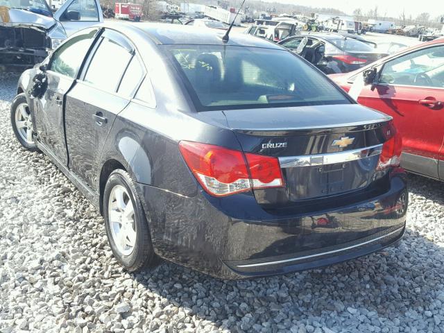 1G1PF5S92B7210298 - 2011 CHEVROLET CRUZE LT BLACK photo 3