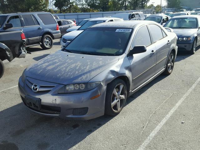 1YVHP80CX75M48471 - 2007 MAZDA 6 I GRAY photo 2