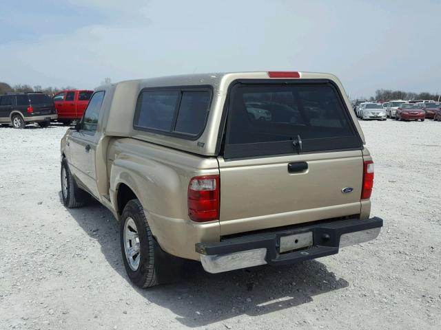 1FTYR10U51PA86142 - 2001 FORD RANGER TAN photo 3