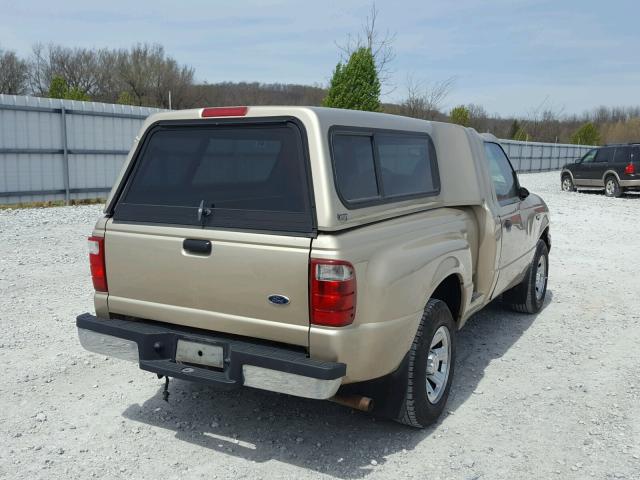 1FTYR10U51PA86142 - 2001 FORD RANGER TAN photo 4