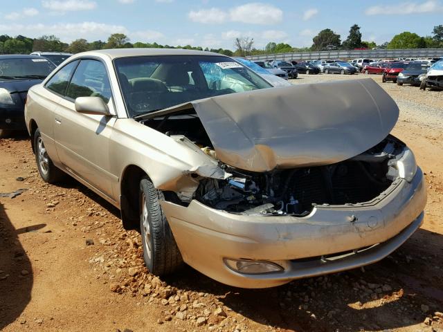 2T1CE22P42C005358 - 2002 TOYOTA CAMRY SOLA GOLD photo 1