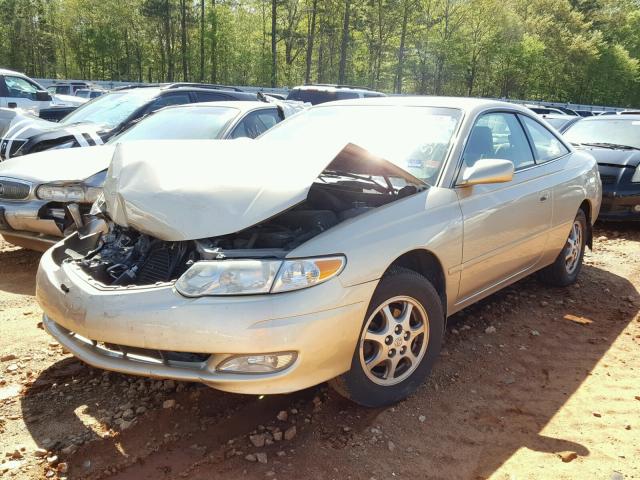 2T1CE22P42C005358 - 2002 TOYOTA CAMRY SOLA GOLD photo 2