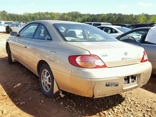 2T1CE22P42C005358 - 2002 TOYOTA CAMRY SOLA GOLD photo 3