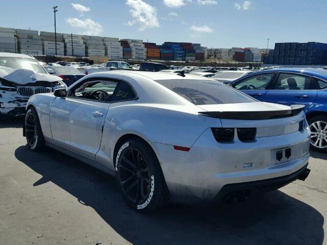 2G1FL1EP4D9807283 - 2013 CHEVROLET CAMARO ZL1 SILVER photo 3