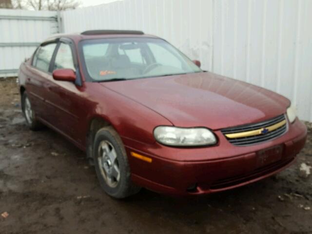 1G1NE52J02M727900 - 2002 CHEVROLET MALIBU LS მუქწითელი ფოტო 1