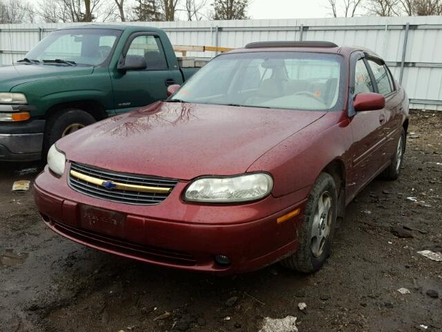 1G1NE52J02M727900 - 2002 CHEVROLET MALIBU LS მუქწითელი ფოტო 2