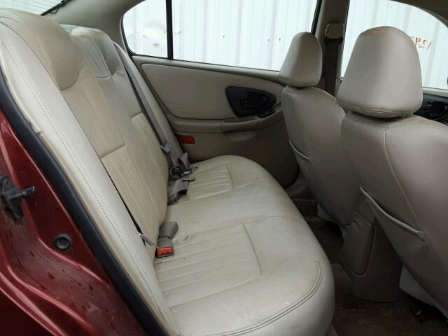 1G1NE52J02M727900 - 2002 CHEVROLET MALIBU LS მუქწითელი ფოტო 6