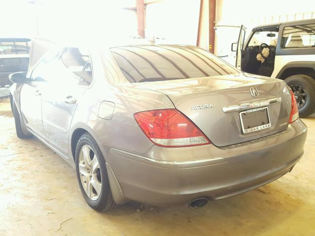 JH4KB16525C002722 - 2005 ACURA RL GRAY photo 3