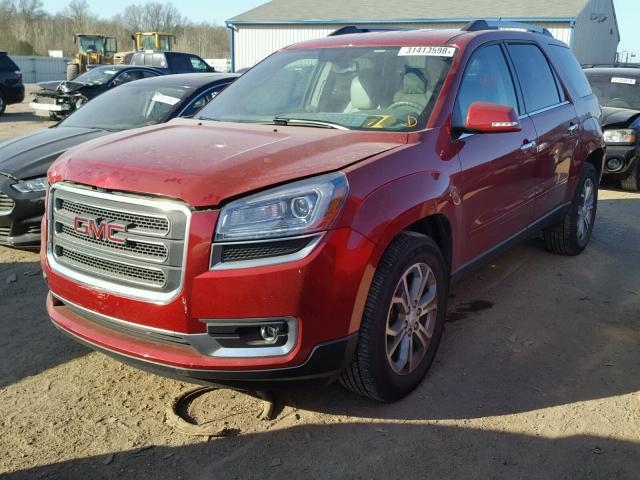 1GKKRRKD3EJ132579 - 2014 GMC ACADIA SLT 红色 照片 2