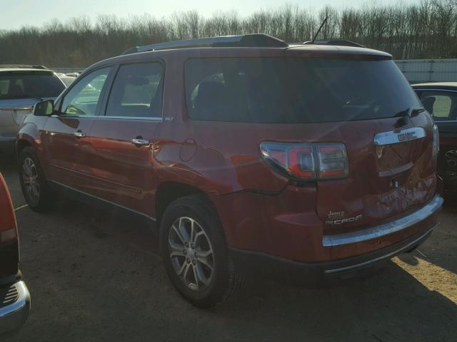 1GKKRRKD3EJ132579 - 2014 GMC ACADIA SLT 红色 照片 3