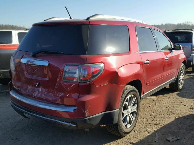 1GKKRRKD3EJ132579 - 2014 GMC ACADIA SLT 红色 照片 4