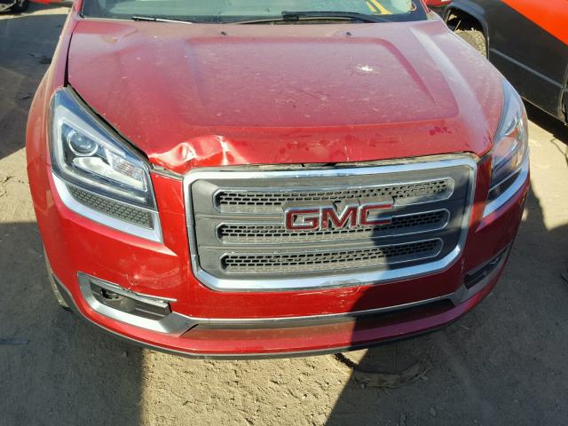 1GKKRRKD3EJ132579 - 2014 GMC ACADIA SLT 红色 照片 7