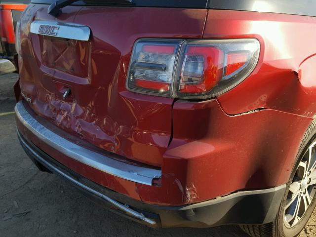 1GKKRRKD3EJ132579 - 2014 GMC ACADIA SLT 红色 照片 9
