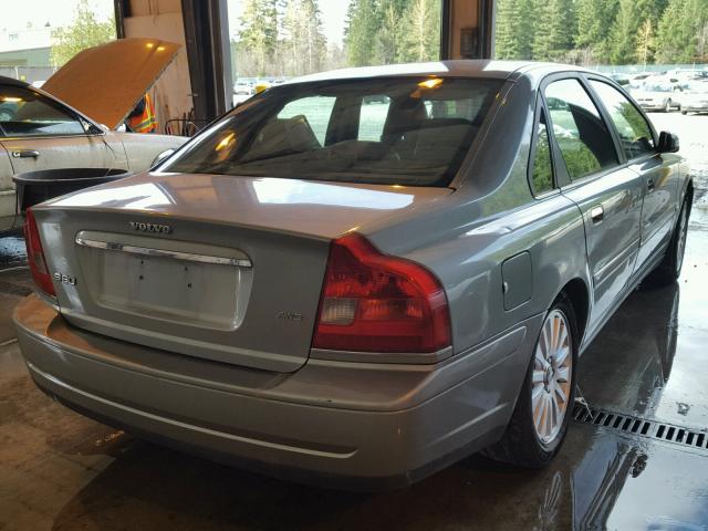 YV1TH592261445263 - 2006 VOLVO S80 2.5T GRAY photo 4