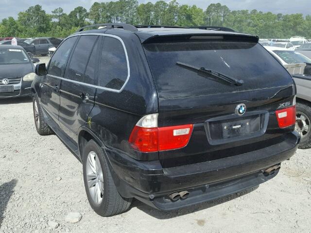 5UXFB53525LV14008 - 2005 BMW X5 4.4I BLACK photo 3