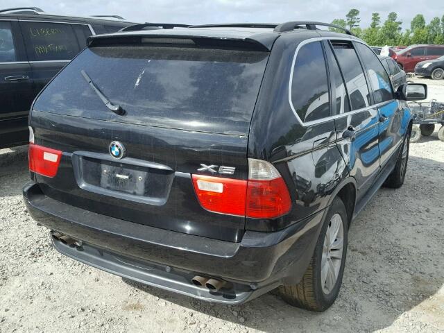 5UXFB53525LV14008 - 2005 BMW X5 4.4I BLACK photo 4