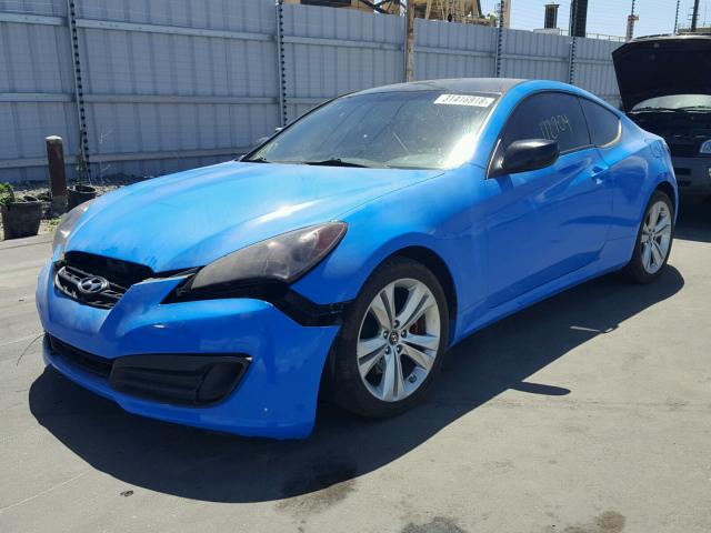 KMHHT6KD4BU063879 - 2011 HYUNDAI GENESIS CO BLUE photo 2