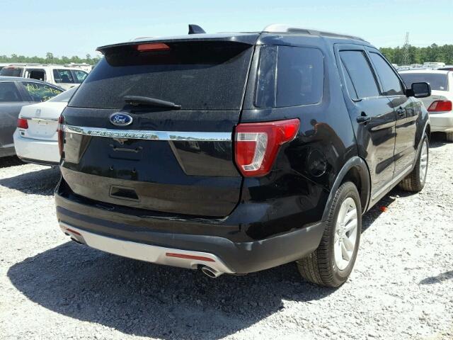 1FM5K7D80HGC44965 - 2017 FORD EXPLORER X BLACK photo 4