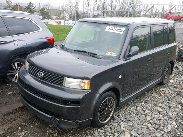 JTLKT324164080030 - 2006 TOYOTA SCION XB BLACK photo 2