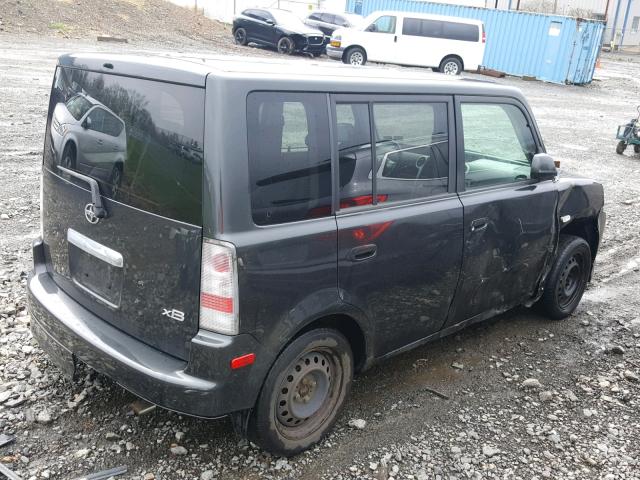 JTLKT324164080030 - 2006 TOYOTA SCION XB BLACK photo 4