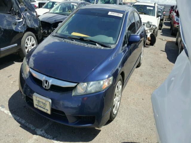 19XFA1F56AE058994 - 2010 HONDA CIVIC LX BLUE photo 2