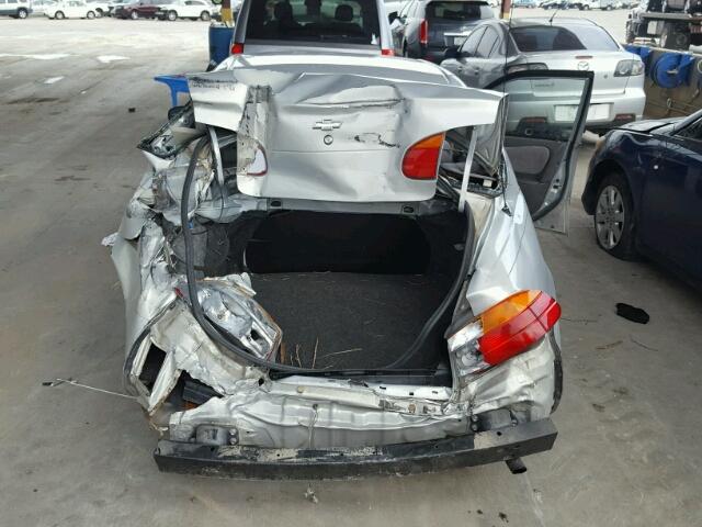 1Y1SK5289XZ439671 - 1999 CHEVROLET GEO PRIZM 灰色 照片 9