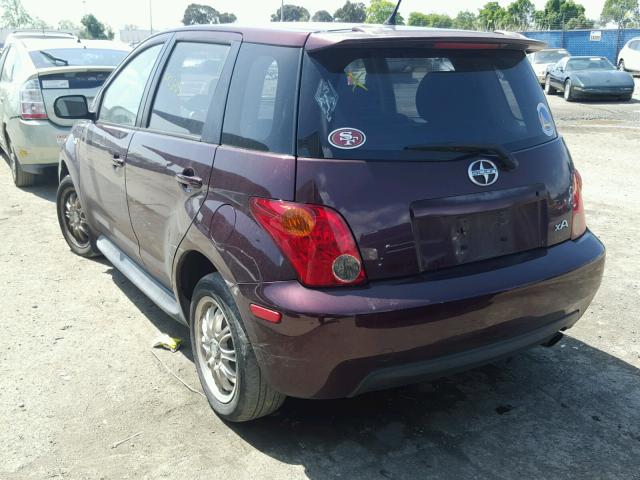 JTKKT604X50089551 - 2005 TOYOTA SCION XA PURPLE photo 3