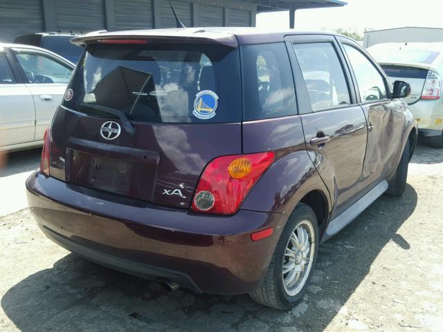 JTKKT604X50089551 - 2005 TOYOTA SCION XA PURPLE photo 4