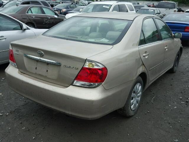 4T1BE30K96U155687 - 2006 TOYOTA CAMRY LE BEIGE photo 4