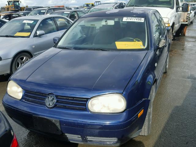 WVWBT21J81W158488 - 2001 VOLKSWAGEN GOLF GL BLUE photo 2