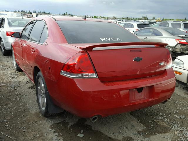 2G1WD58C289125988 - 2008 CHEVROLET IMPALA SUP 红色 照片 3