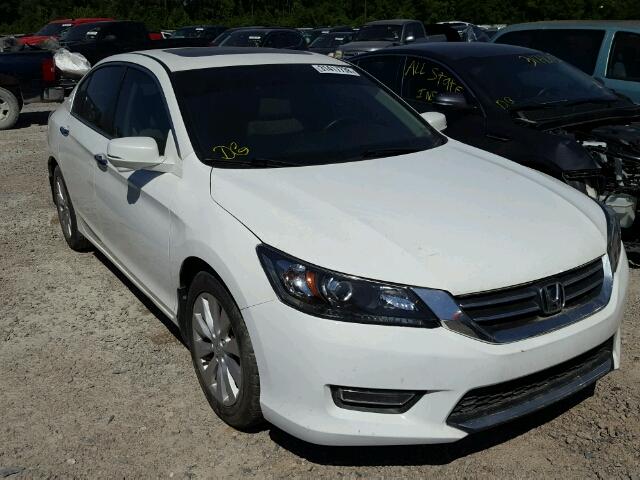 1HGCR2F84EA105137 - 2014 HONDA ACCORD EXL WHITE photo 1