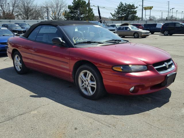 3C3EL55H7TT285154 - 1996 CHRYSLER SEBRING JX RED photo 1