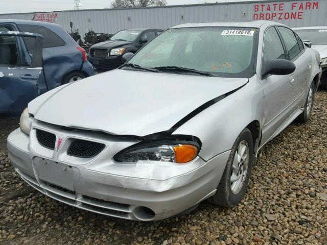 1G2NE52F74M564205 - 2004 PONTIAC GRAND AM S Gümüş foto 2