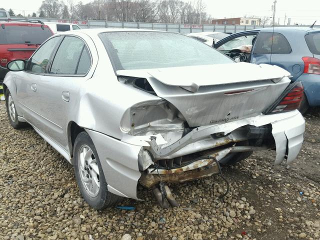 1G2NE52F74M564205 - 2004 PONTIAC GRAND AM S Gümüş foto 3