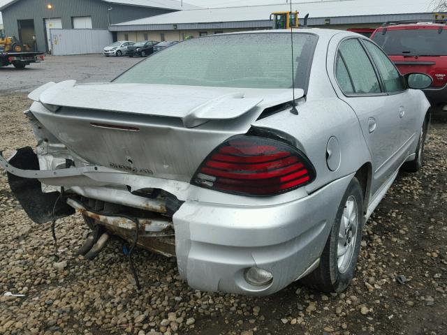 1G2NE52F74M564205 - 2004 PONTIAC GRAND AM S Gümüş foto 4